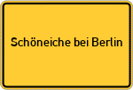 Place name sign Schöneiche bei Berlin