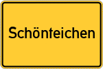 Place name sign Schönteichen