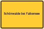 Place name sign Schönwalde bei Falkensee
