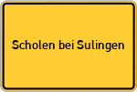 Place name sign Scholen bei Sulingen