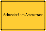 Place name sign Schondorf am Ammersee