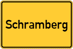 Place name sign Schramberg