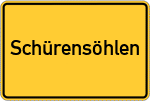 Place name sign Schürensöhlen