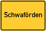 Place name sign Schwaförden