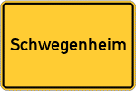 Place name sign Schwegenheim