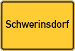 Place name sign Schwerinsdorf