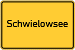 Place name sign Schwielowsee