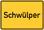 Place name sign Schwülper