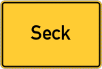 Place name sign Seck