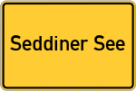 Place name sign Seddiner See