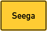 Place name sign Seega