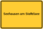 Place name sign Seehausen am Staffelsee