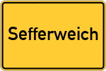 Place name sign Sefferweich