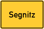 Place name sign Segnitz