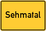 Place name sign Sehmatal