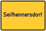 Place name sign Seifhennersdorf