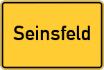 Place name sign Seinsfeld