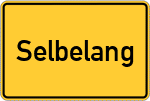 Place name sign Selbelang
