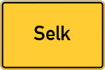 Place name sign Selk