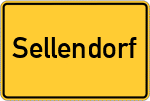 Place name sign Sellendorf