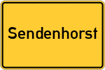 Place name sign Sendenhorst