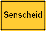 Place name sign Senscheid
