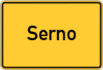 Place name sign Serno