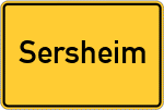 Place name sign Sersheim