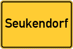 Place name sign Seukendorf