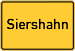 Place name sign Siershahn