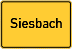Place name sign Siesbach