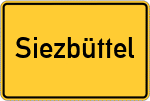 Place name sign Siezbüttel