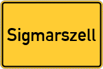Place name sign Sigmarszell