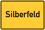 Place name sign Silberfeld