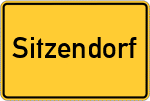 Place name sign Sitzendorf