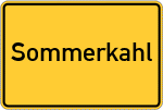 Place name sign Sommerkahl
