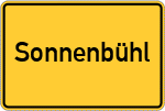 Place name sign Sonnenbühl