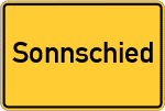 Place name sign Sonnschied