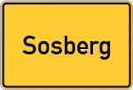Place name sign Sosberg
