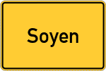 Place name sign Soyen