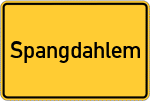 Place name sign Spangdahlem