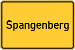 Place name sign Spangenberg, Hessen