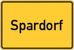 Place name sign Spardorf