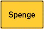 Place name sign Spenge