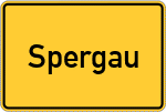 Place name sign Spergau