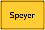 Place name sign Speyer