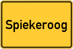 Place name sign Spiekeroog