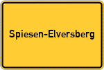 Place name sign Spiesen-Elversberg