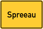 Place name sign Spreeau