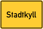 Place name sign Stadtkyll
